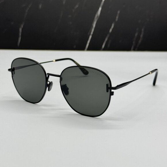 NEW TF976/K 02A TOM FORD BLACK FT0976/S 02A MEN TOM FORD SUNGLASSES